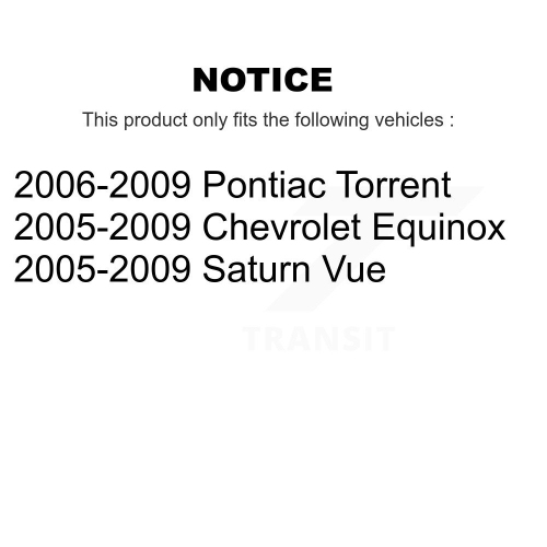 Rear Trailing Arm Bushing Pair For Chevrolet Equinox Pontiac Torrent Saturn Vue KTR-102282