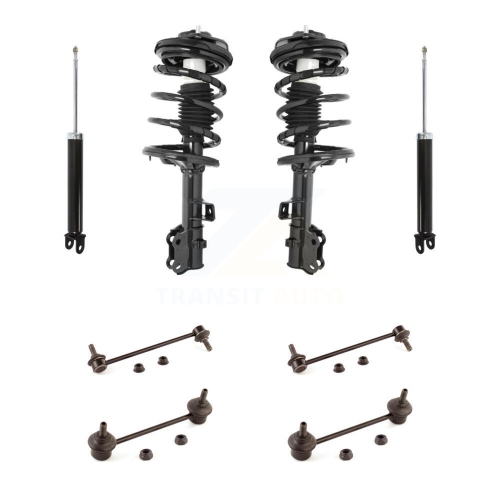 TRANSIT AUTO  Front Rear Complete Strut Shock & Tor Sway Bar Link Kit (8PC) for Kia Rondo Optima Kss-107765