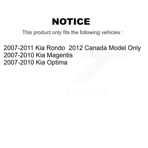 Front Rear Complete Strut Shock & TOR sway Bar Link Kit For Kia Rondo Optima KSS-107765