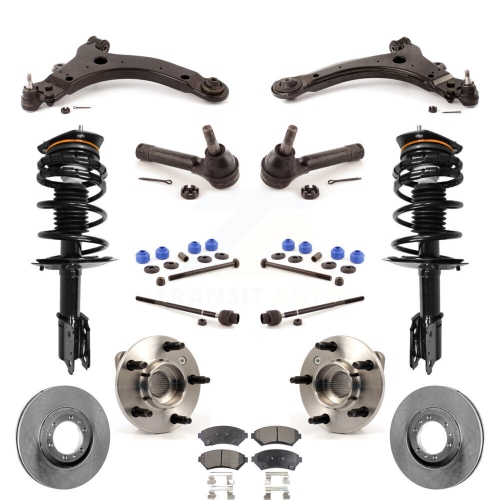Kit de suspension de plaquettes de frein avant pour Grand Prix 2003 de Pontiac non ABS KM-100008