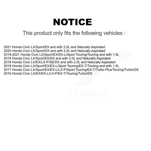 Rear Shock And TOR Link Kit For Honda Civic KSS-107497