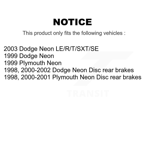 Front Rear Semi-Metallic Brake Pads Parking Shoe Kit For Chrysler Intrepid Dodge Concorde KSN-100734