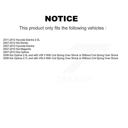 Front Rear Suspension Sway Bar Link Kit For Hyundai Elantra Kia Rondo Optima Magentis KTR-102032
