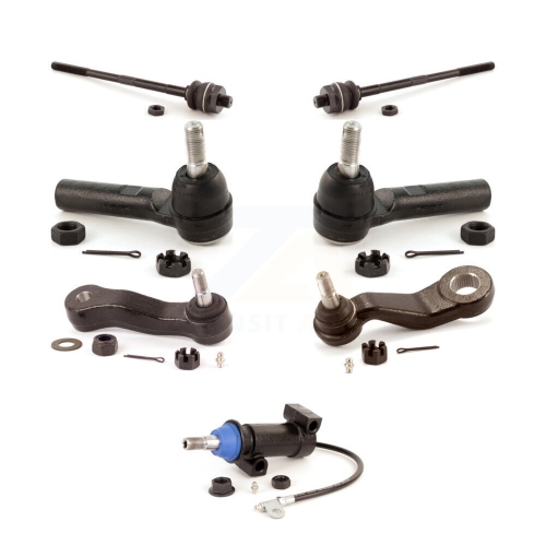Front Inner Outer Tie Rod Pitman Idler Arm & Bracket Kit For Chevrolet GMC 2500 HD KTR-105111