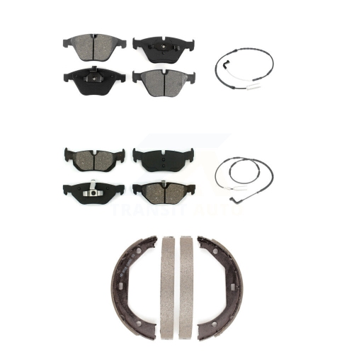 SIM  Front Rear Semi-Metallic Disc Brake Pads And Wear Sensors Kit (5PC) for Bmw 328I Xdrive Ksw-100238