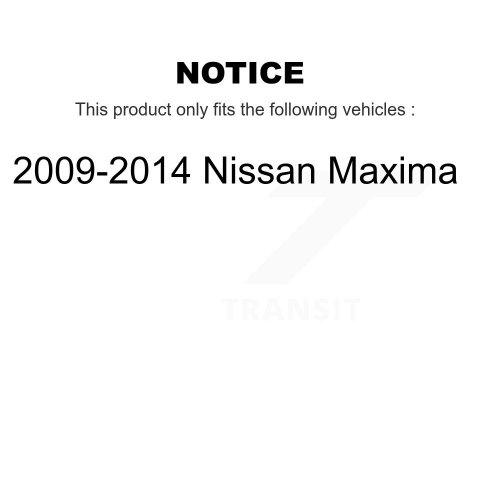 Ensemble de jambe de force avant droite et de liaison de rotor pour Nissan Maxima KSS-106277 2009-2014