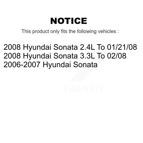 Front Rear Ceramic Disc Brake Pads Kit For Hyundai Sonata KNN-100665