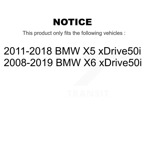 Front Rear Semi-Metallic Brake Pads And Parking Shoes Kit For BMW X5 X6 xDrive50i KFN-100772