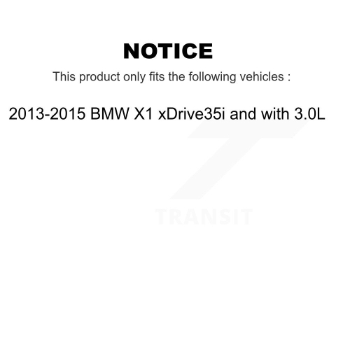 Rear Ceramic Disc Brake Pads And Wear Sensor Kit For 2013-2015 BMW X1 xDrive35i with 3.0L KTW-101143