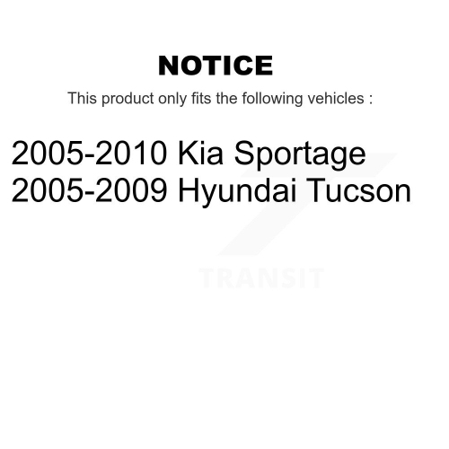 Front Rear Complete Strut & TOR sway Bar Link Kit For Hyundai Tucson Kia KSS-107701
