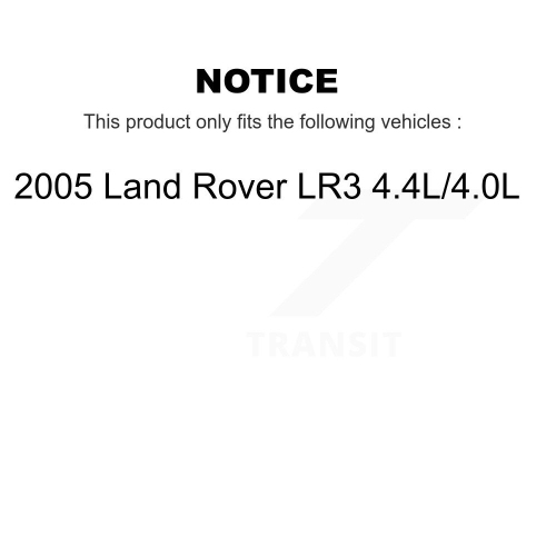 Plaquettes de frein à disque en céramique avant arrière et capteurs d'usure pour KNW-100383 2005 Land Rover LR3 4,4&nbsp;L