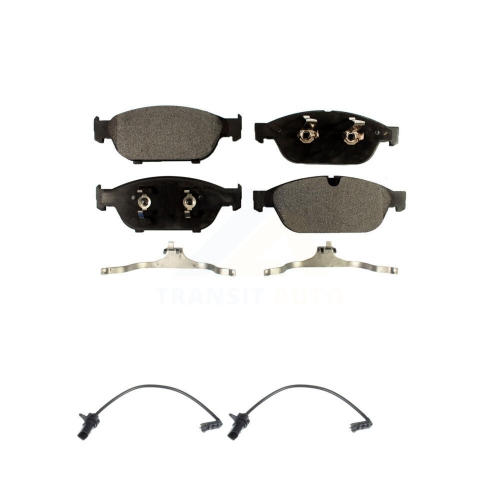 TEC  Front Ceramic Disc Brake Pads And Wear Sensor Kit for 2017 Audi A6 Quattro W/400MM Rotors Ktw-100921