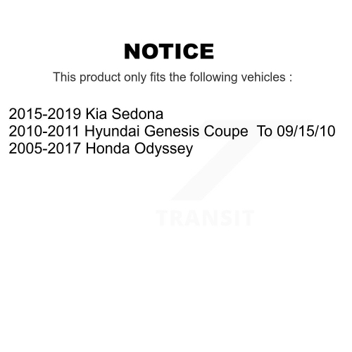 Front Suspension Sway Bar Link Pair For Honda Odyssey Kia Sedona Carnival Hyundai Genesis KTR-100719