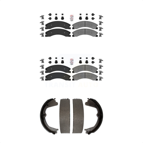 TRANSIT AUTO  Front Rear Semi-Metallic Disc Brake Pads Kit for Chevrolet Gmc Silverado 2500 HD Sierra Knn-100784