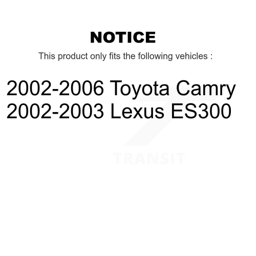 Paire de bagues de bras de suspension inférieur arrière avant pour Toyota Camry Lexus ES300 KTR-102229