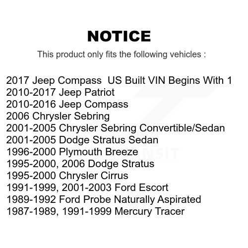 Rear Suspension Sway Bar Link Pair For Chrysler Sebring Ford Escort Cirrus Plymouth Dodge KTR-101042