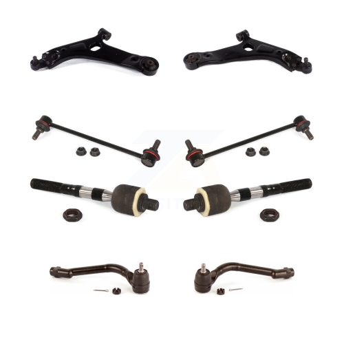 TOR  Front Control Arm & Ball Joint Tie Rod End Link Kit (8PC) for Hyundai Tucson Kia Sportage Ktr-103230