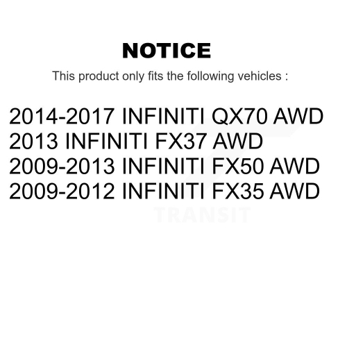 Front Right Strut And TOR Link Kit For INFINITI FX35 QX70 FX50