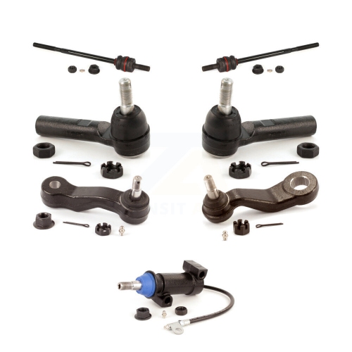 Front Inner Outer Tie Rod Pitman Idler Arm & Bracket Kit For GMC Savana 2500 3500 KTR-105107