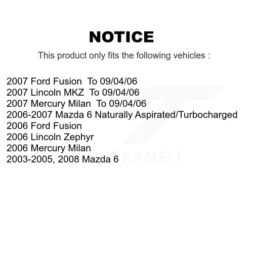 Front Suspension Control Arm Assembly Tie Rod End Kit For Mazda 6 Ford Fusion Lincoln MKZ KTR-102603