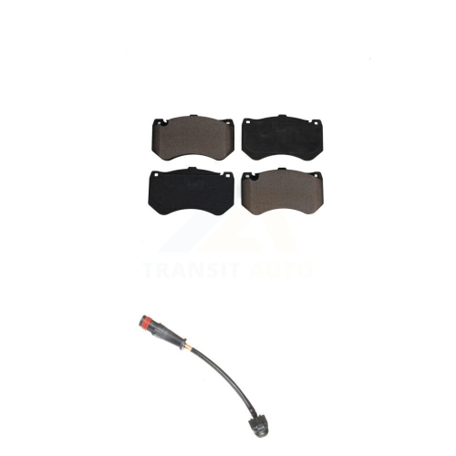 Front Ceramic Disc Brake Pads And Wear Sensors Kit For Mercedes-Benz C63 AMG S E63 CLS63 KTW-100084
