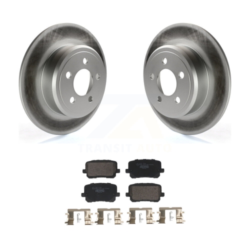 TRANSIT AUTO  Rear Coated Brake Rotor Ceramic Pad Kit for Dodge Charger With 370MM Diameter Front Kgt-103189
