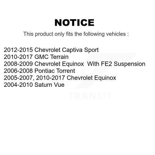 Rear Lower Forward Suspension Control Arm TOR-CK642089 For Chevrolet Equinox GMC Terrain Pontiac Vue