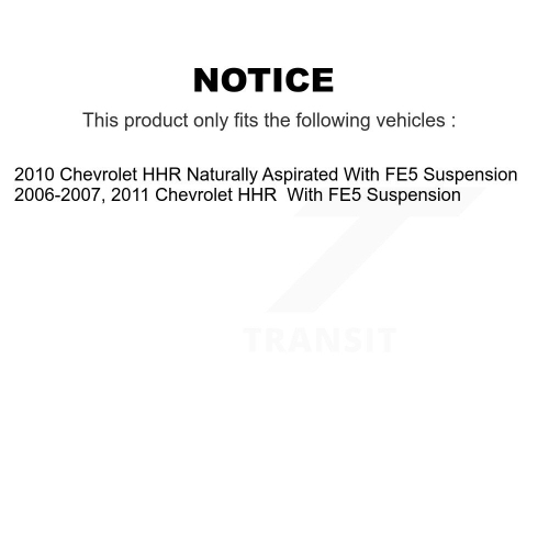 Ensemble bras de suspension avant et joint à rotule pour barre stabilisatrice Chevrolet HHR KTR-100131