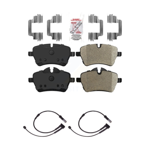 Front Ceramic Disc Brake Pads And Wear Sensors Kit For Mini Cooper KNW-100705