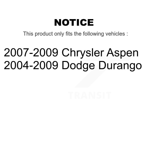 Paire de bras de barre stabilisatrice de suspension arrière pour Dodge Durango Chrysler Aspen KTR-101037