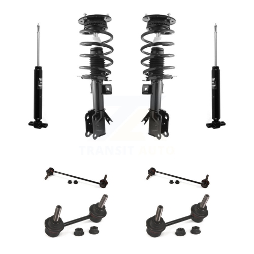 TRANSIT AUTO  Front Rear Complete Suspension Strut Shock & Tor Sway Bar Link Kit for Ford Fusion Kss-107673