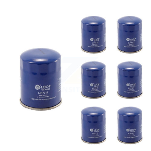 LOOP  Engine Oil Filter (7 Pack) for Honda Civic Cr-V Subaru Acura Mitsubishi Accord Nissan Rdx Klo-100211