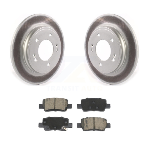 TRANSIT AUTO  Rear Coated Brake Rotor & Ceramic Pad Kit for Hyundai Elantra With Electric Parking Kgc-102631