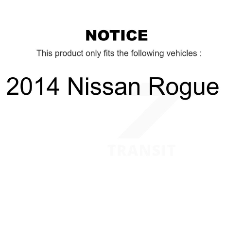 Front Outer & Inner Steering Tie Rod End Kit For 2014 Nissan Rogue KTR-104971