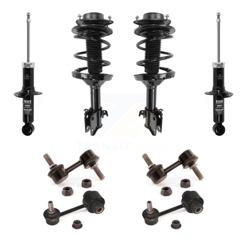 TRANSIT AUTO  Front Rear Complete Strut & Tor Sway Bar Link Kit (8PC) for Subaru Impreza Kss-107721