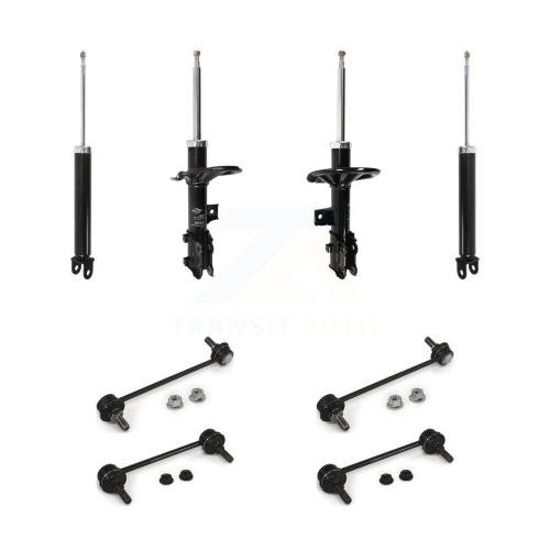 TRANSIT AUTO  Front Rear Strut Shock & Tq Sway Bar Link Kit (8PC) for Kia Rondo Optima Magentis Kss-107968