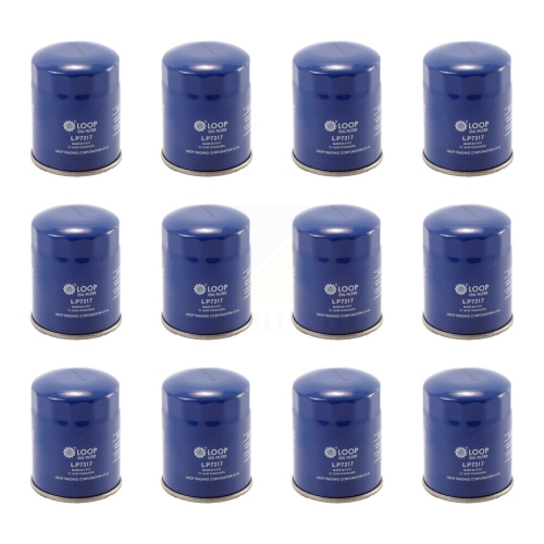 LOOP  Engine Oil Filter (12 Pack) for Honda Civic Cr-V Subaru Acura Mitsubishi Accord Nissan Tl Klo-100163