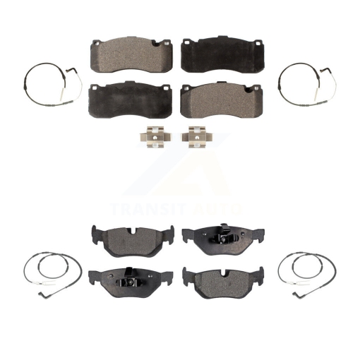 Plaquettes de frein à disque semi-métalliques à l'avant et capteurs d'usure pour KPW-100268 2,5&nbsp;L 323i 2008-2009 de BMW