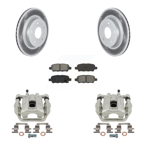 Disque de revêtement d'étrier de frein arrière et ensemble de plaquettes semi-métalliques pour Nissan Rogue Sport LEAF KCG-100196S