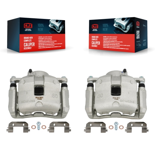 CMX  Front Brake Caliper Left Right Driver Passenger Side Kit for Hyundai Tucson Kia Sportage Kbc-100230