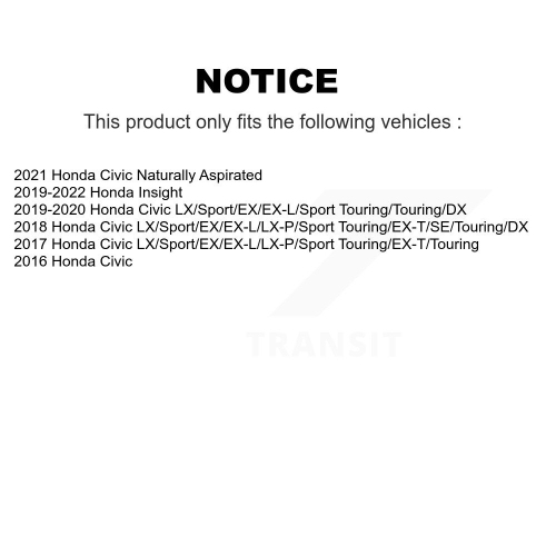 Rear Disc Brake Caliper Left Right Side Kit For Honda Civic Insight KBC-100430