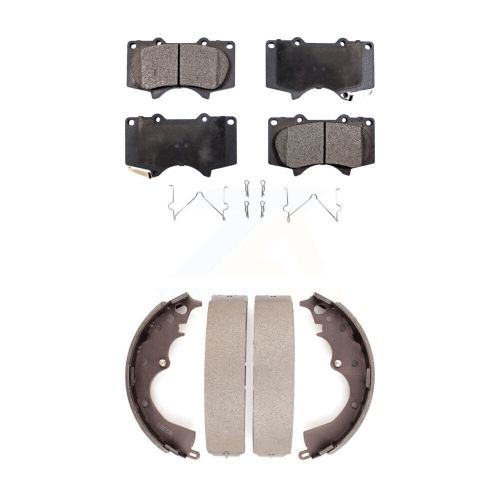 TRANSIT AUTO  Front Rear Ceramic Brake Pads And Drum Shoes Kit for Toyota Tacoma Ktn-100220