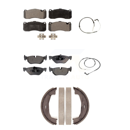 Kit capteur d'usure des plaquettes de frein semi-métalliques avant arrière pour KPW-100462 2008-2009 BMW 323i 2,5&nbsp;L