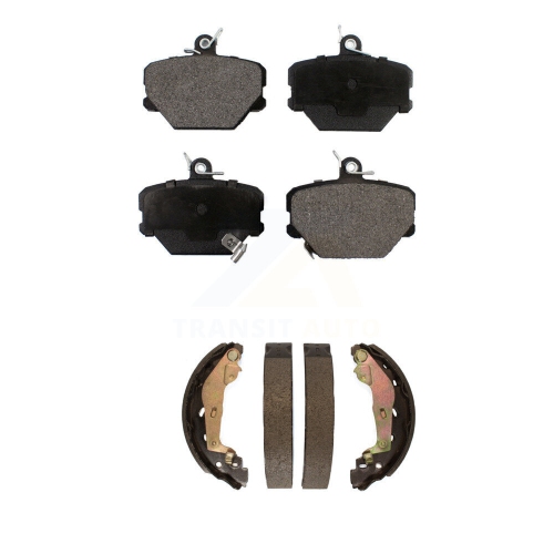 TRANSIT AUTO  Front Rear Semi-Metallic Brake Pads And Drum Shoes Kit for Smart Fortwo Kfn-100026