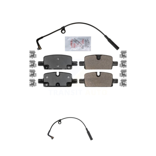AMERIBRAKES  Rear Ceramic Brake Pad & Extra Wear Sensor Kit for Gmc Chevrolet Silverado 1500 Sierra Xl Knw-100877