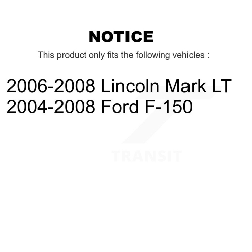 Ensemble plaquettes de frein en céramique et patins de stationnement avant arrière pour Ford F-150 Lincoln Mark LT KTN-100566