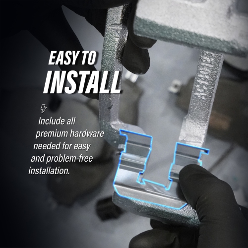 Ensemble plaquettes de frein en céramique et patins de stationnement avant arrière pour Ford F-150 Lincoln Mark LT KTN-100566