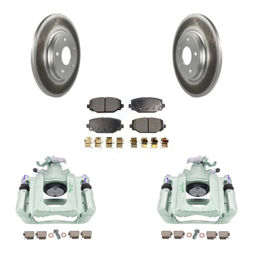 TRANSIT AUTO  Rear Brake Caliper Coat Rotor Ceramic Pad Kit for Ram C/v With Dual Piston Front Kcg-100145T