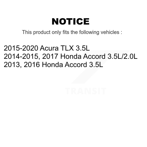 Front Inner Steering Tie Rod End Pair For Honda Accord Acura TLX KTR-104742