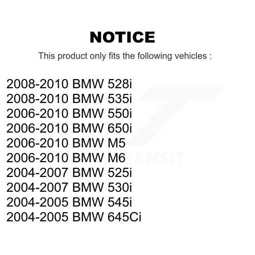 Front Inner Tie Rod End Pair For BMW 530i 530xi 650i 528i xDrive 525i 535i 645Ci 535xi M5 KTR-104736